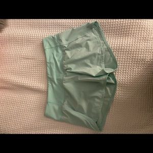 Seafoam green Lululemon speed up shorts